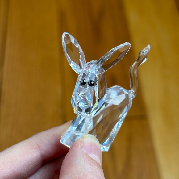 Retired Swarovski Crystal Donkey Figurine - Picture 2 of 3